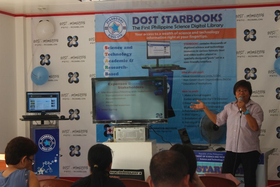 Orientation/Training, MOU Signing, Awarding and Launching of STARBOOKS at PSTC-Odiongan, Romblon - April 10, 2013 photo 13