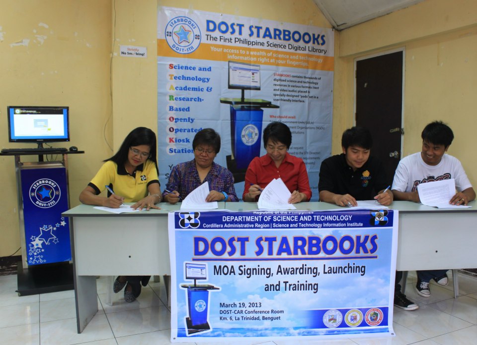 Orientation/Training, MOU Signing, Awarding and Launching of STARBOOKS at DOST-CAR - March 19, 2013 photo 4