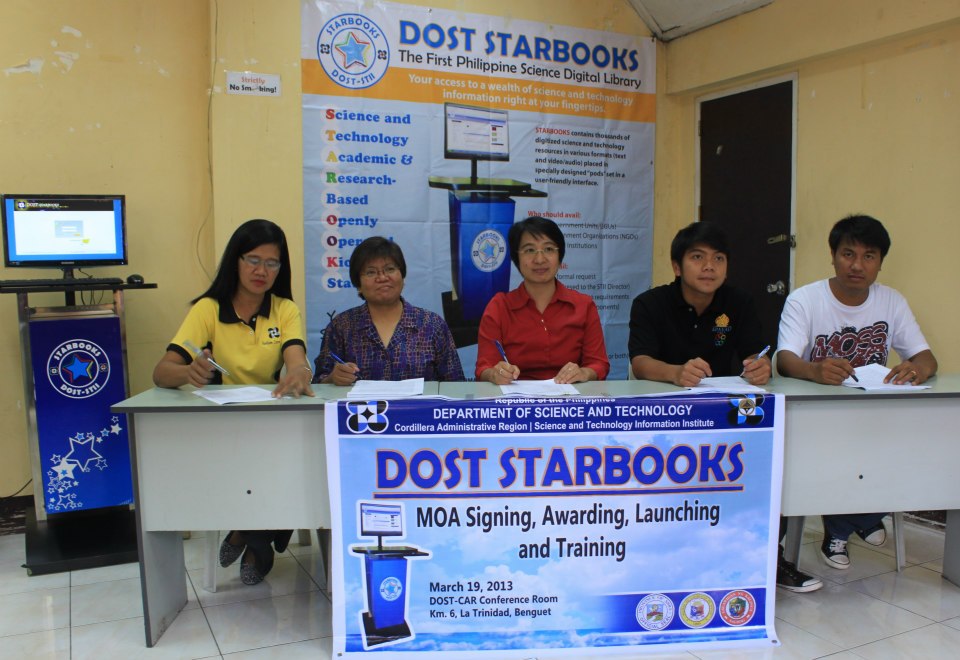 Orientation/Training, MOU Signing, Awarding and Launching of STARBOOKS at DOST-CAR - March 19, 2013 photo 6