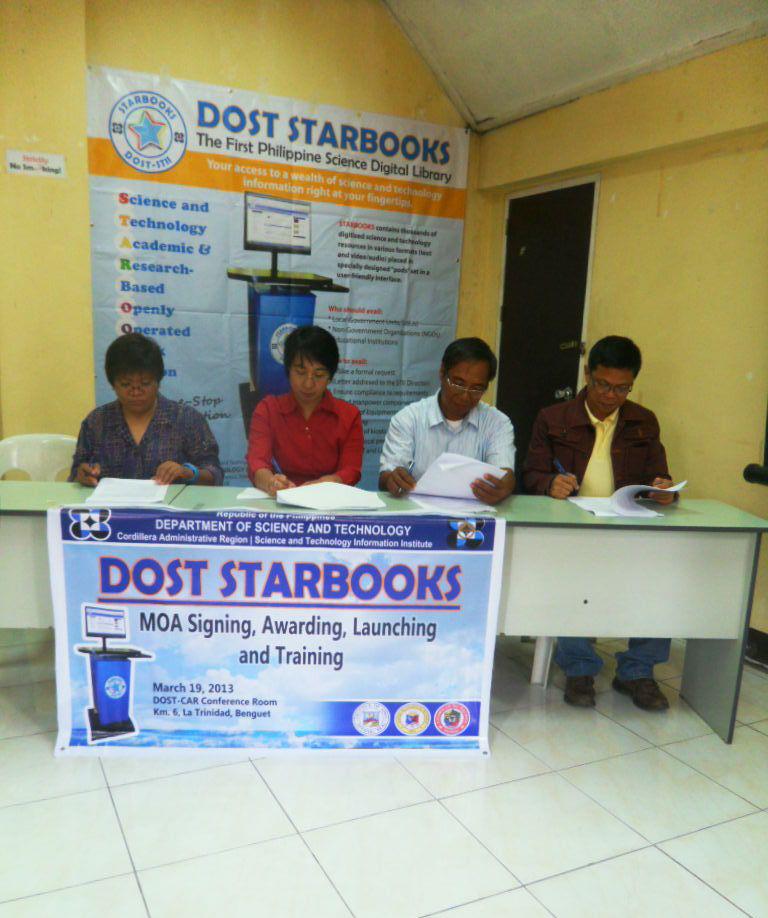 Orientation/Training, MOU Signing, Awarding and Launching of STARBOOKS at DOST-CAR - March 19, 2013 photo 20