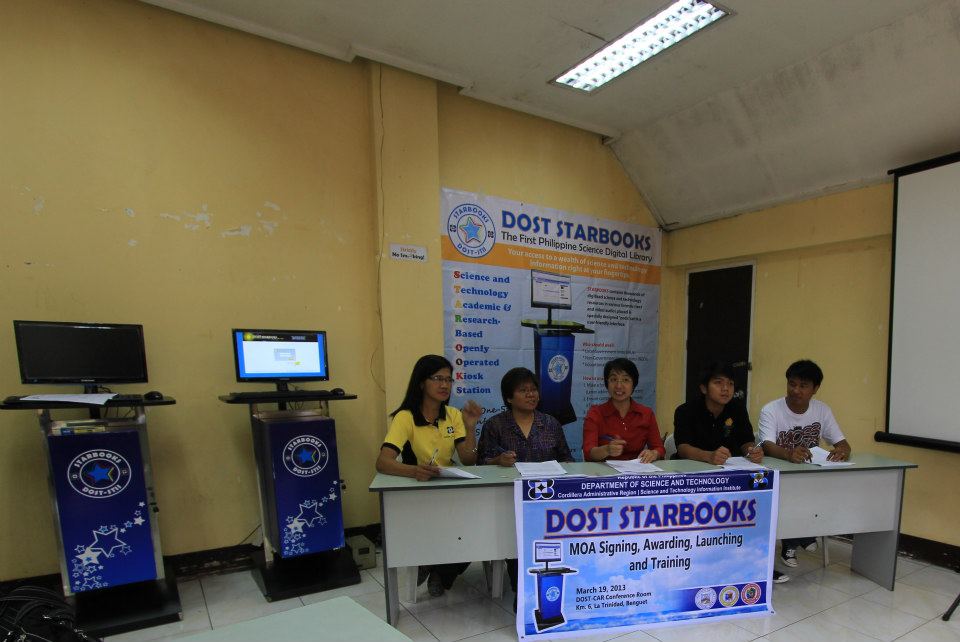 Orientation/Training, MOU Signing, Awarding and Launching of STARBOOKS at DOST-CAR - March 19, 2013 photo 1